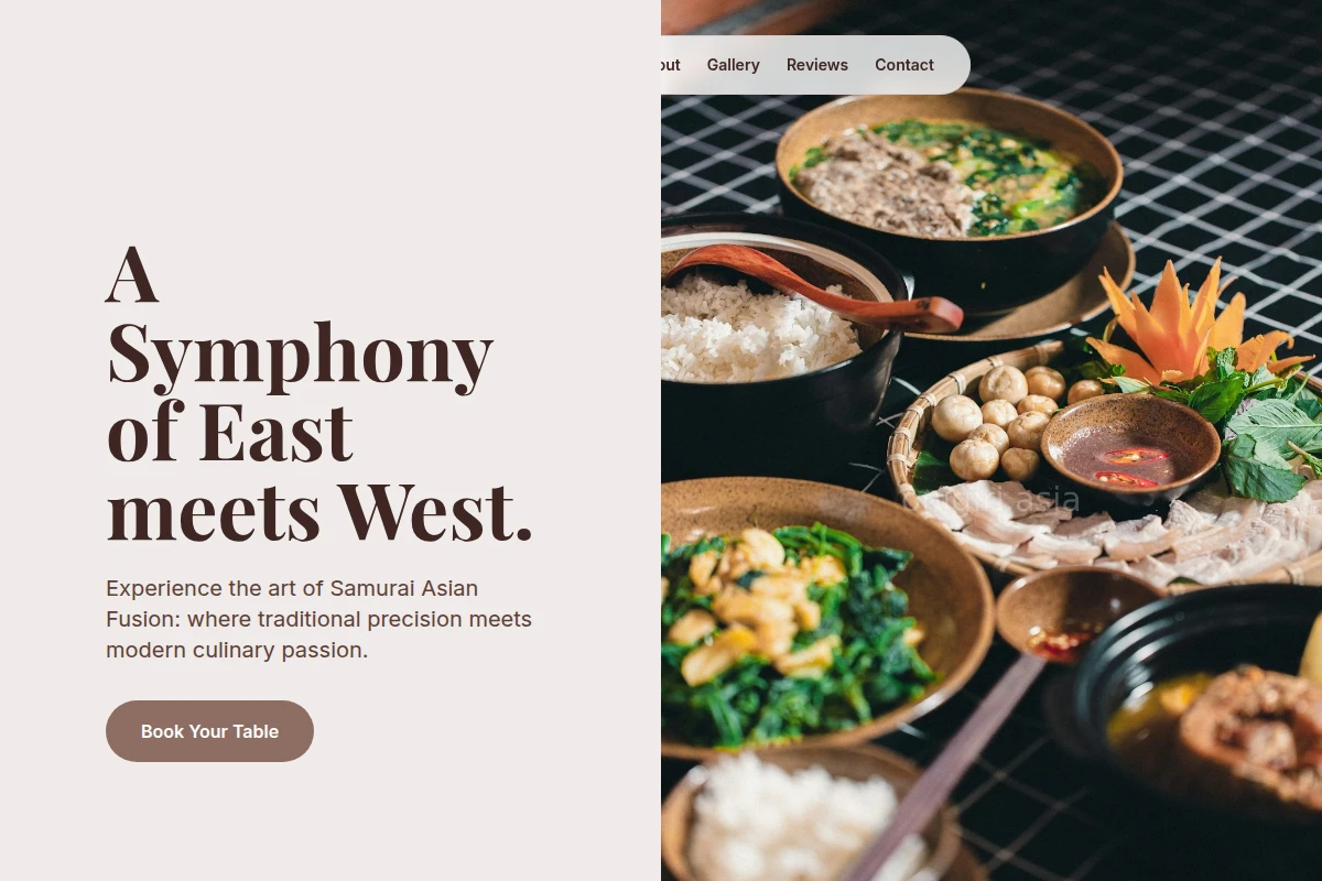 Samurai Asian Fusion Food