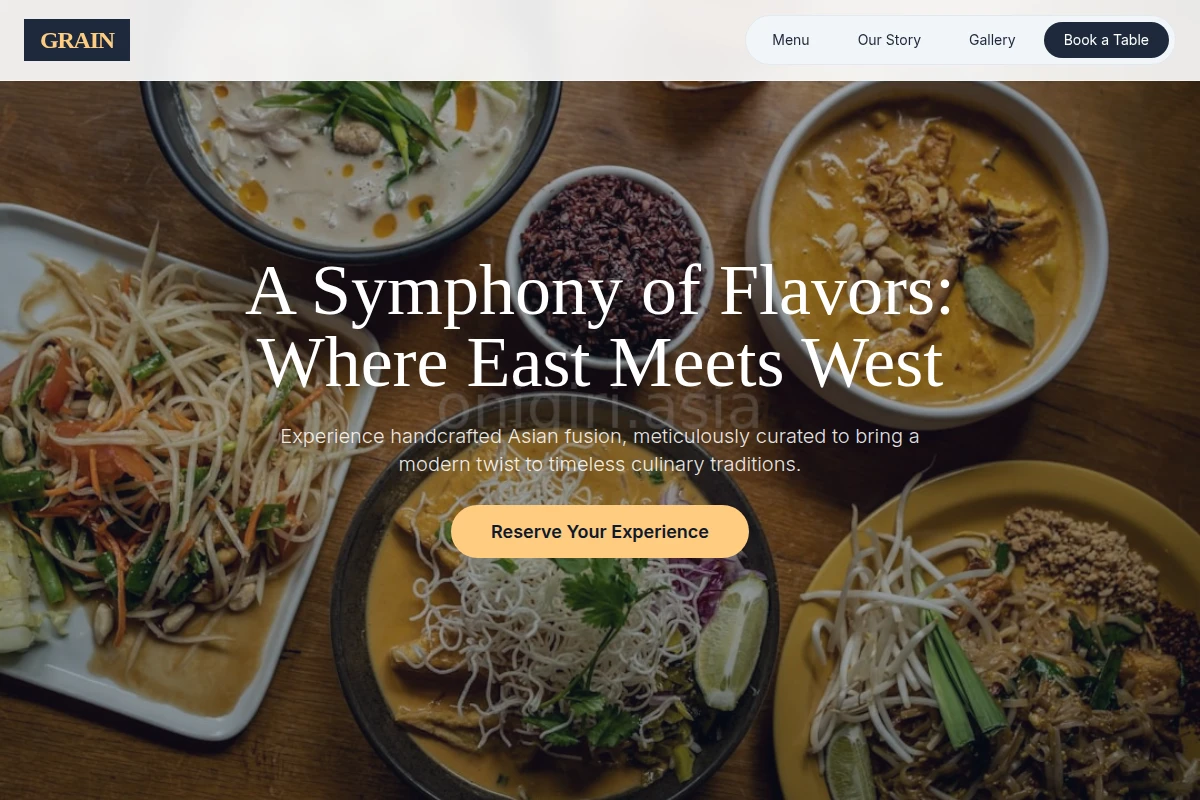Grain Asian Fusion Food